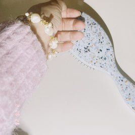 The Unfinished Poem: Irregular Baroque Pearl Cluster Bracelet