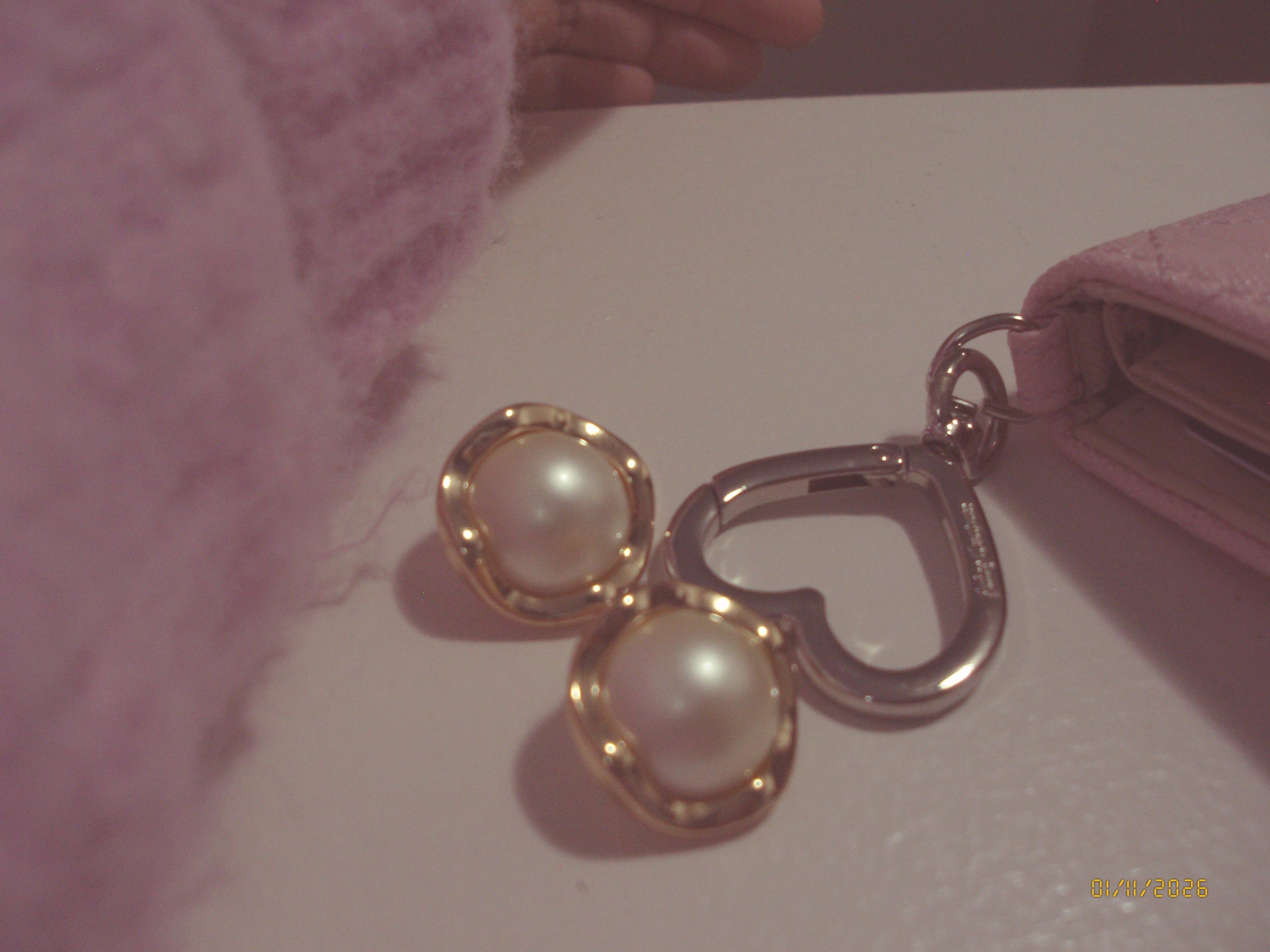 The Gilded Age: Vintage Statement Pearl Earrings with Textured Gold Studs