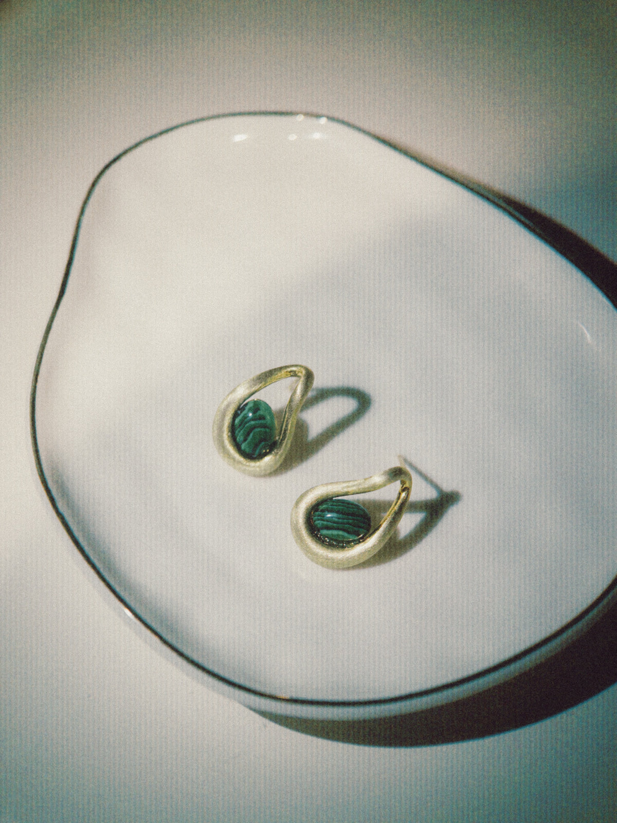 Afternoon at the Villa Malachite Earrings
