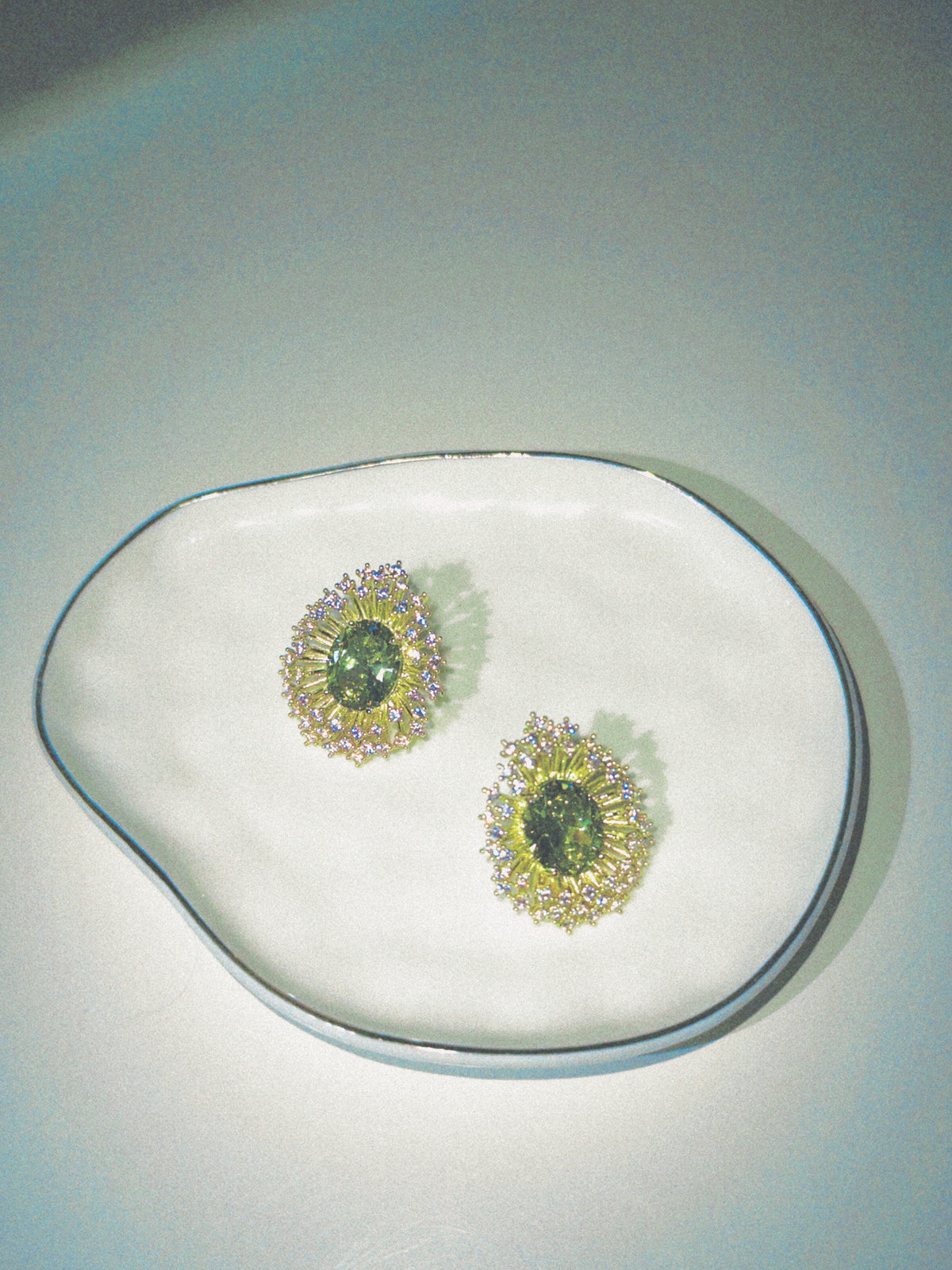 Birthday Dinner Zircon Statement Earrings