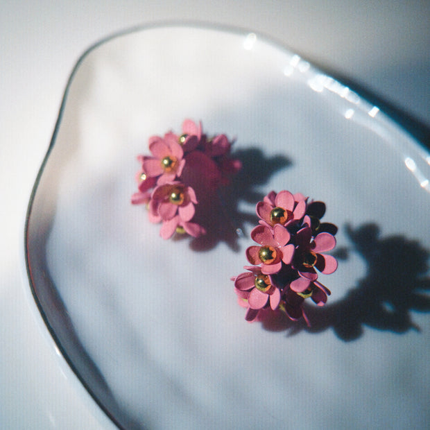Flower Market Pink Floral Earrings