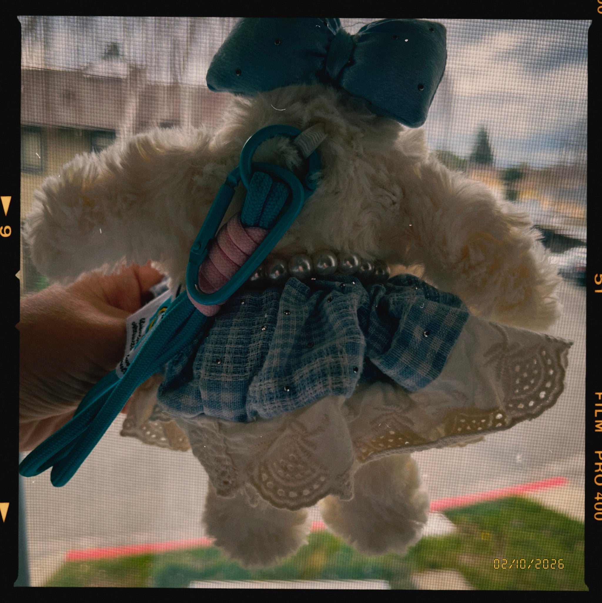 The Imaginary Friend: Vintage Fluffy Bunny Bag Charm