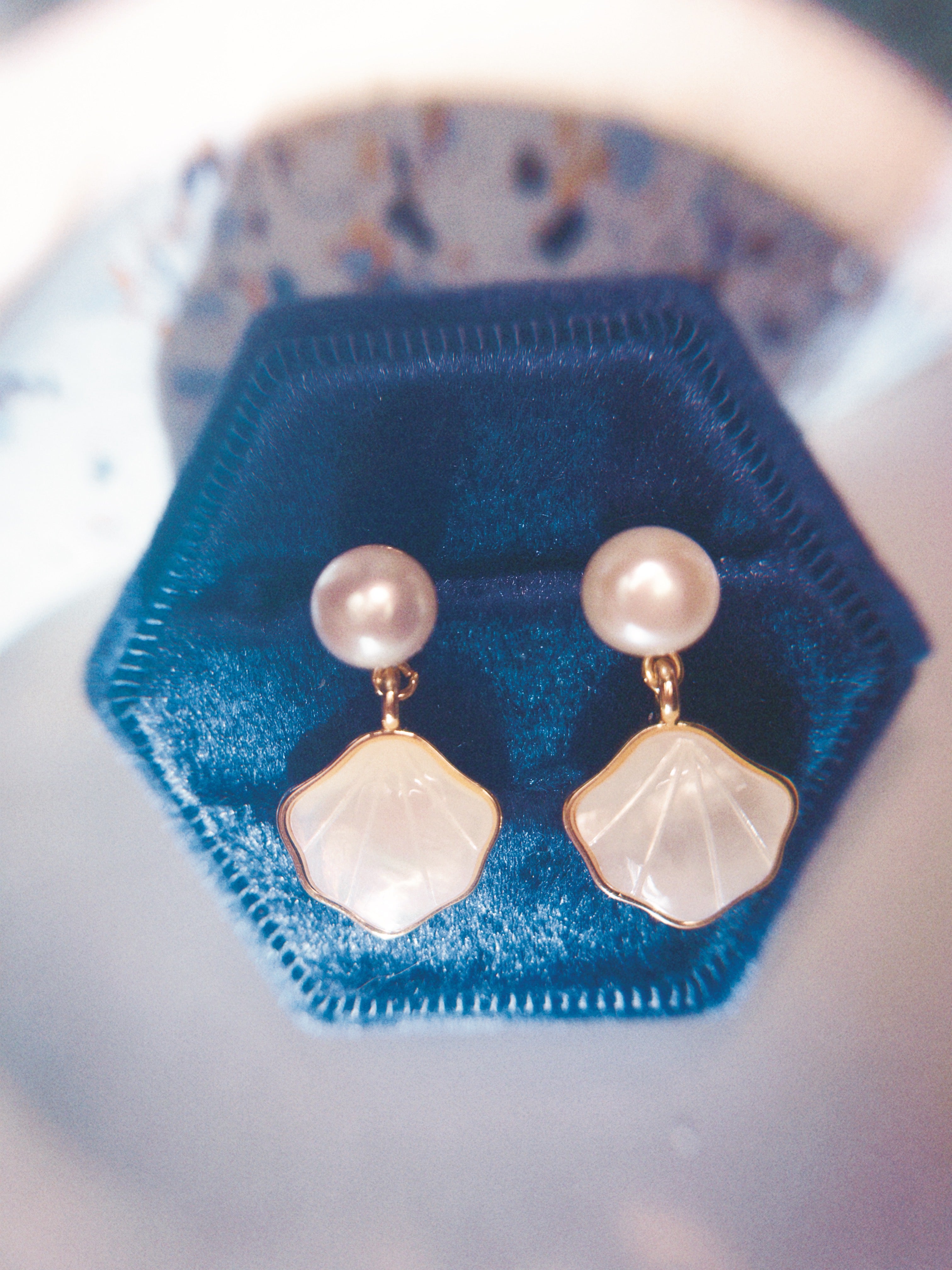 Summer in Sicily Mother-of-Pearl Drop Earrings