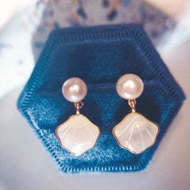 Summer in Sicily Mother-of-Pearl Drop Earrings
